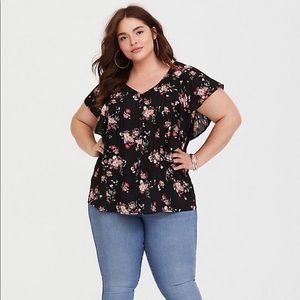 Torrid Floral Printed Top